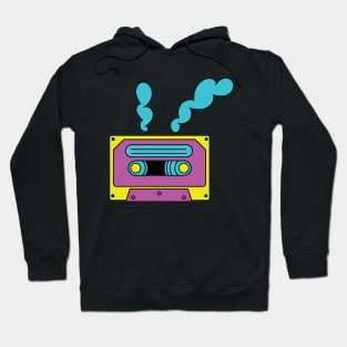 Retro Graffiti Cassette Tape Hoodie